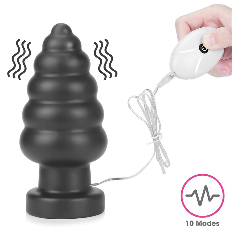 Plug Anal con Vibración King Sized 7 Negro - Imagen 7