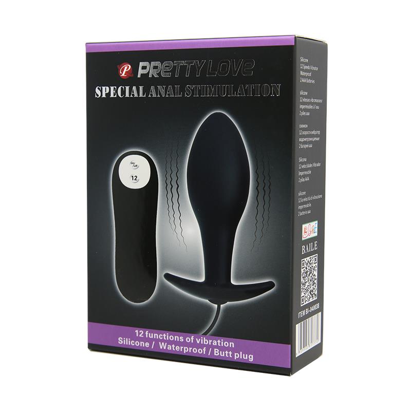 Plug Anal Negro Forma Ancla con Control Remoto - Imagen 8