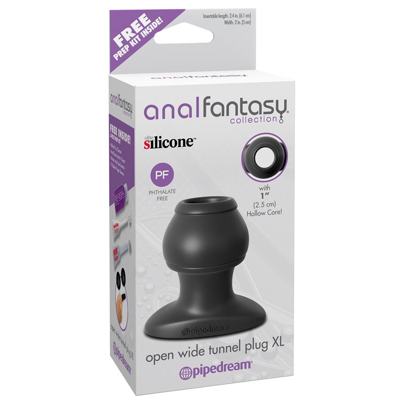 Plug Anal Open Wide Tunnel Plug XL Negro - Imagen 6