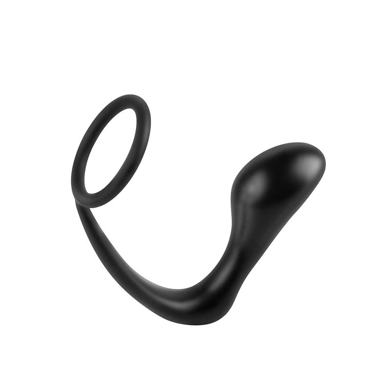 Plug Anal y Anillo Ass-Gasm Negro