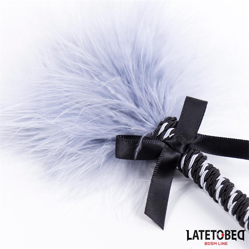 Plumero con Lazo Gris y Negro 25cm - Imagen 3
