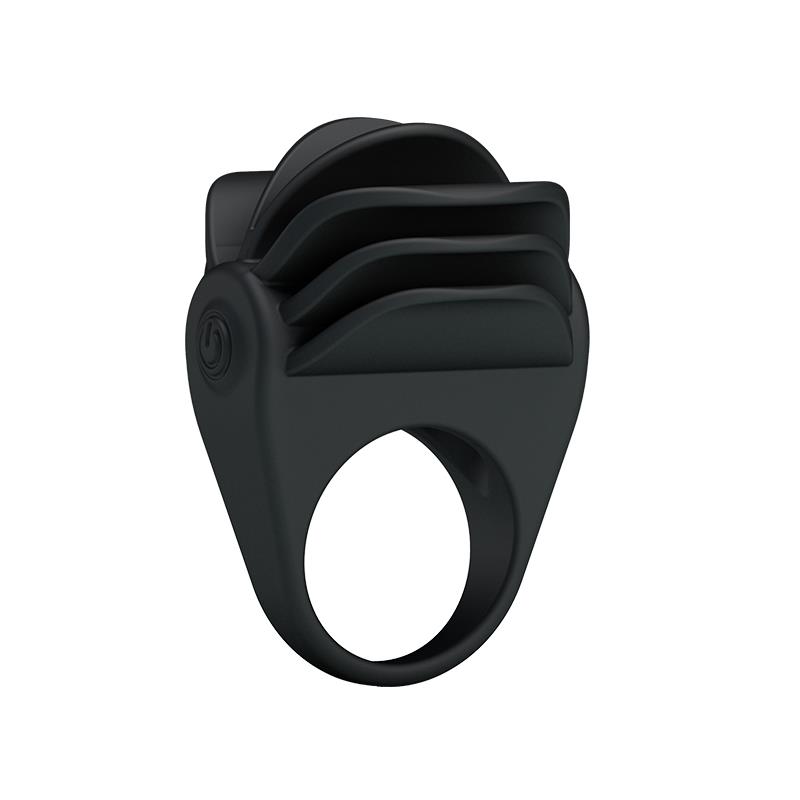Pretty Love Anillo Vibrador Chester Color Negro - Imagen 2