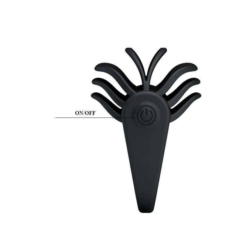 Pretty Love Anillo Vibrador Chester Color Negro - Imagen 5