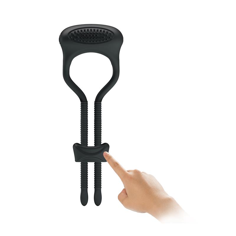 Pretty Love Anillo Vibrador Curitis Color Negro - Imagen 4