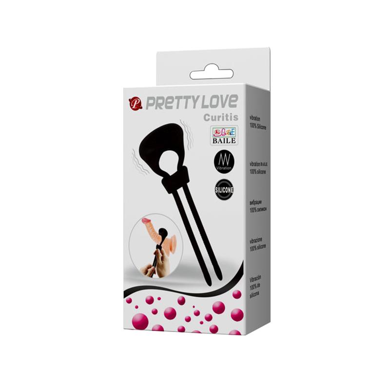 Pretty Love Anillo Vibrador Curitis Color Negro - Imagen 8