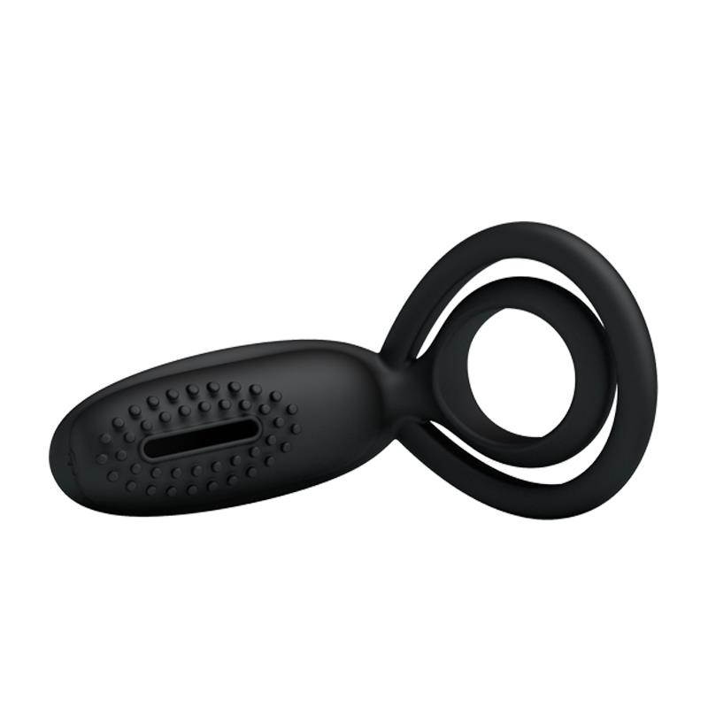 Pretty Love Anillo Vibrador Esther Color Negro - Imagen 4