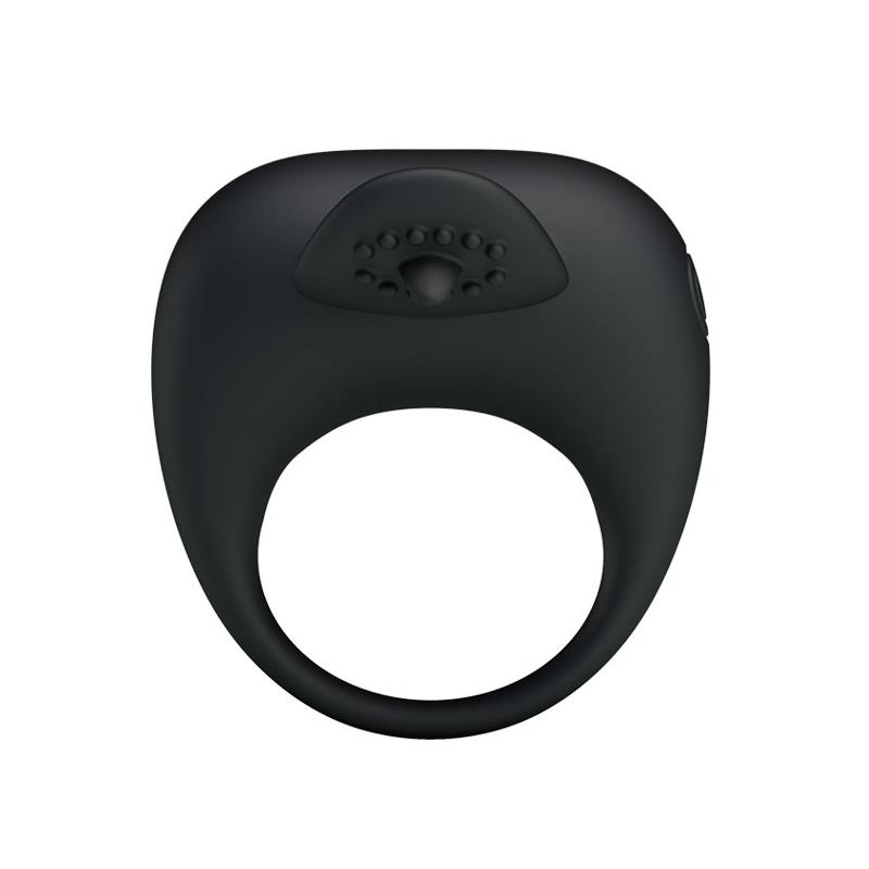 Pretty Love Anillo Vibrador Tonguo Negro - Imagen 2
