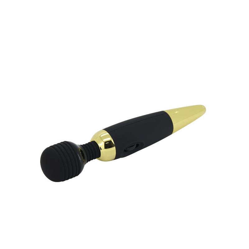 Pretty Love Masajeador Power Wand Negro y Dorado - Imagen 3