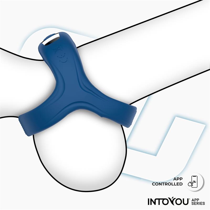 Rank Anillo Vibrador con App Azul - Imagen 11
