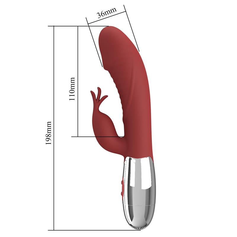 Rasmussen Vibrador 30 Funciones Rojo - Imagen 10