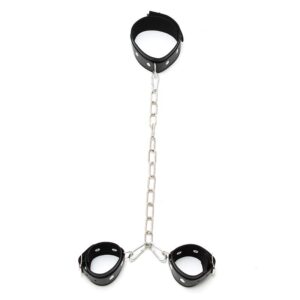 Collar con Esposas Cadena Ajustables