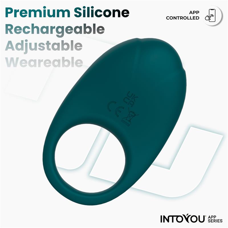 Ringo Anillo Vibrador con APP Unibody Verde - Imagen 4