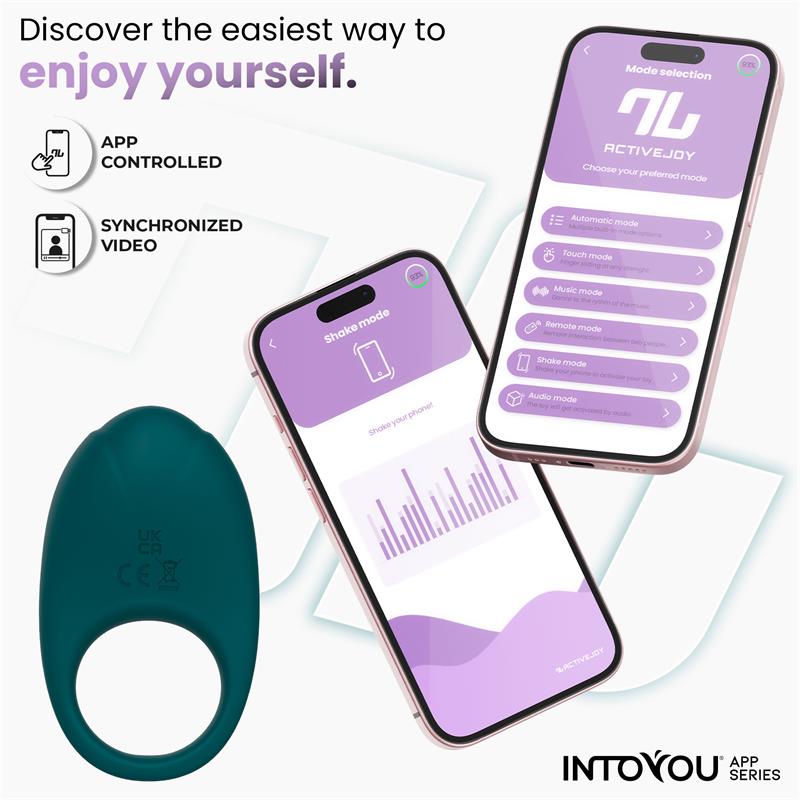 Ringo Anillo Vibrador con APP Unibody Verde - Imagen 6