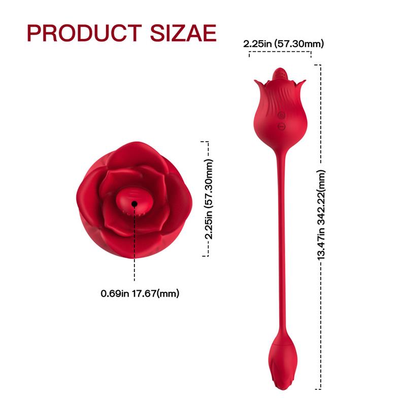 Rosa con Licking y Huevo Vibrador USB - Imagen 14