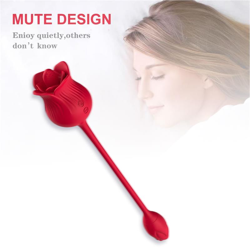Rosa con Licking y Huevo Vibrador USB - Imagen 9