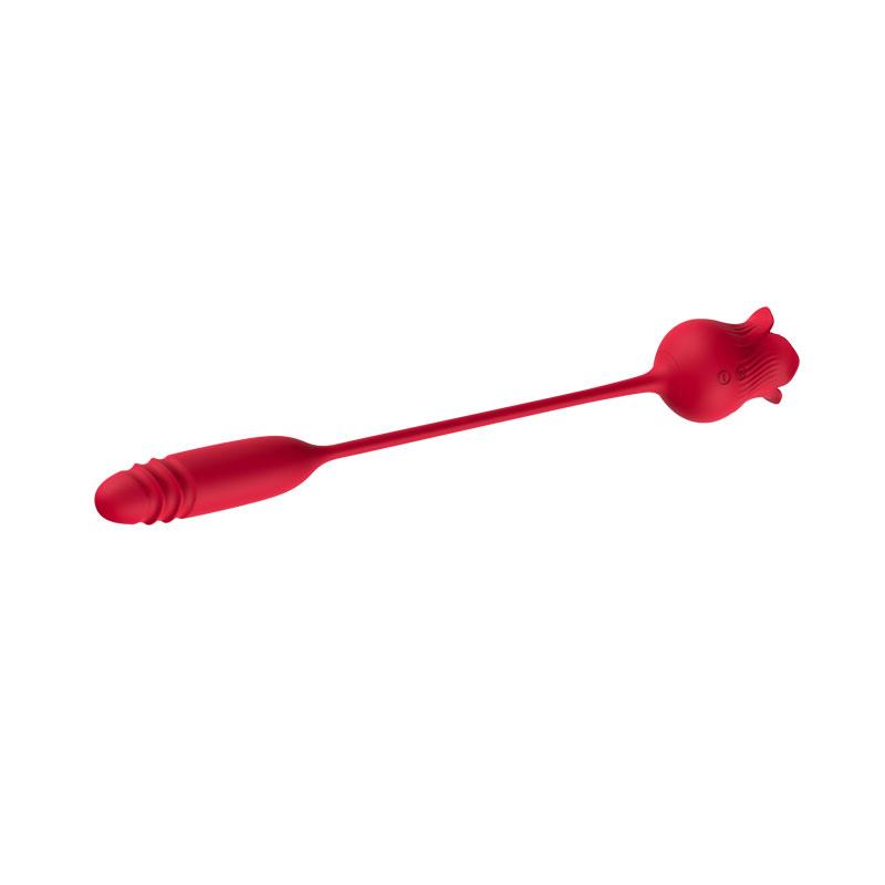 Rosa Vibradora con Licking y Thrusting USB - Imagen 12