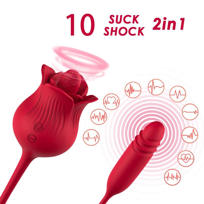 Rosa Vibradora con Licking y Thrusting USB - Imagen 7