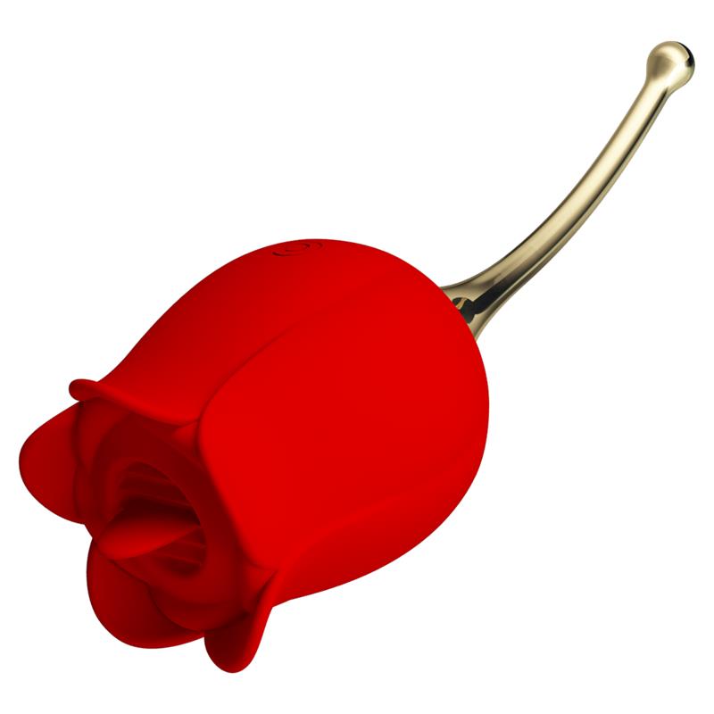 Rose Lover Estimulador con Vibración y Licking - Imagen 2