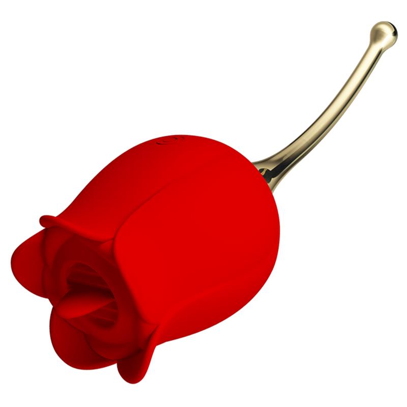 Rose Lover Estimulador con Vibración y Licking - Imagen 6