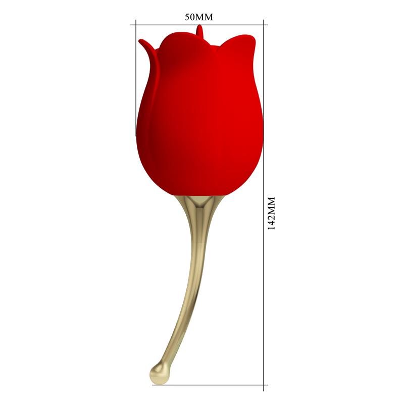 Rose Lover Estimulador con Vibración y Licking - Imagen 9