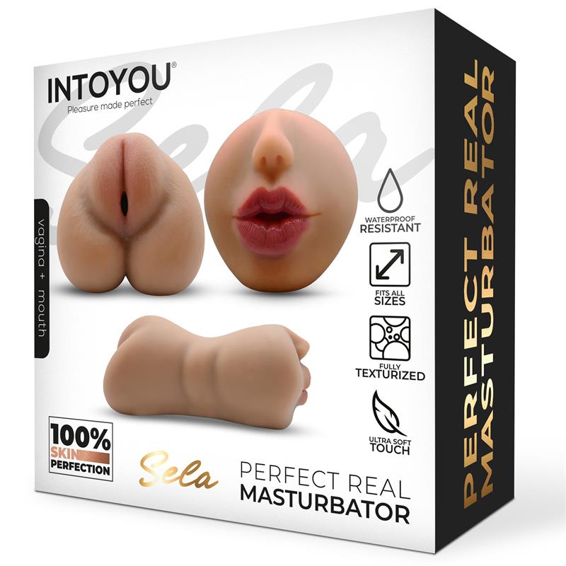 Sela Vagina y Boca Super Realista 635 gr - Imagen 7