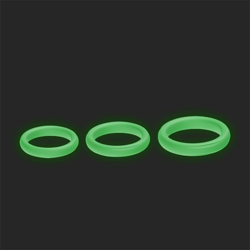 Set 3 Anillos para el Pene Brilla en la Oscuridad - Imagen 6