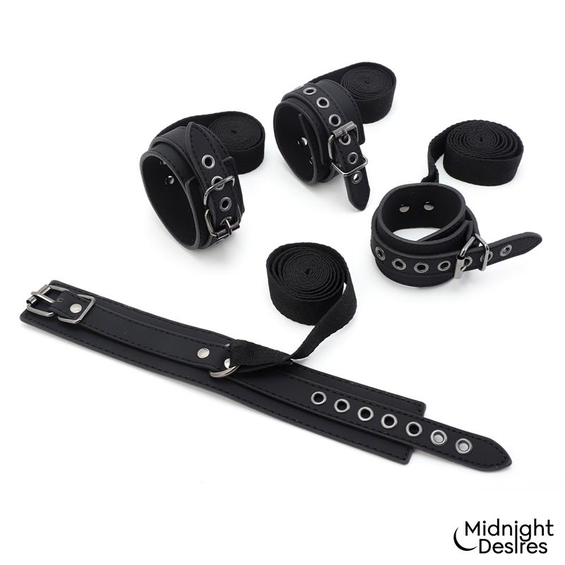 Set Bondage con Esposas, Antifaz y Pluma Estimuladora - Imagen 5