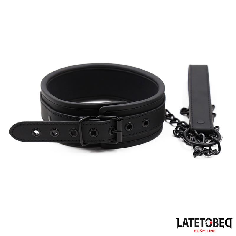 Set Collar y Correa Neopreno Negro - Imagen 2