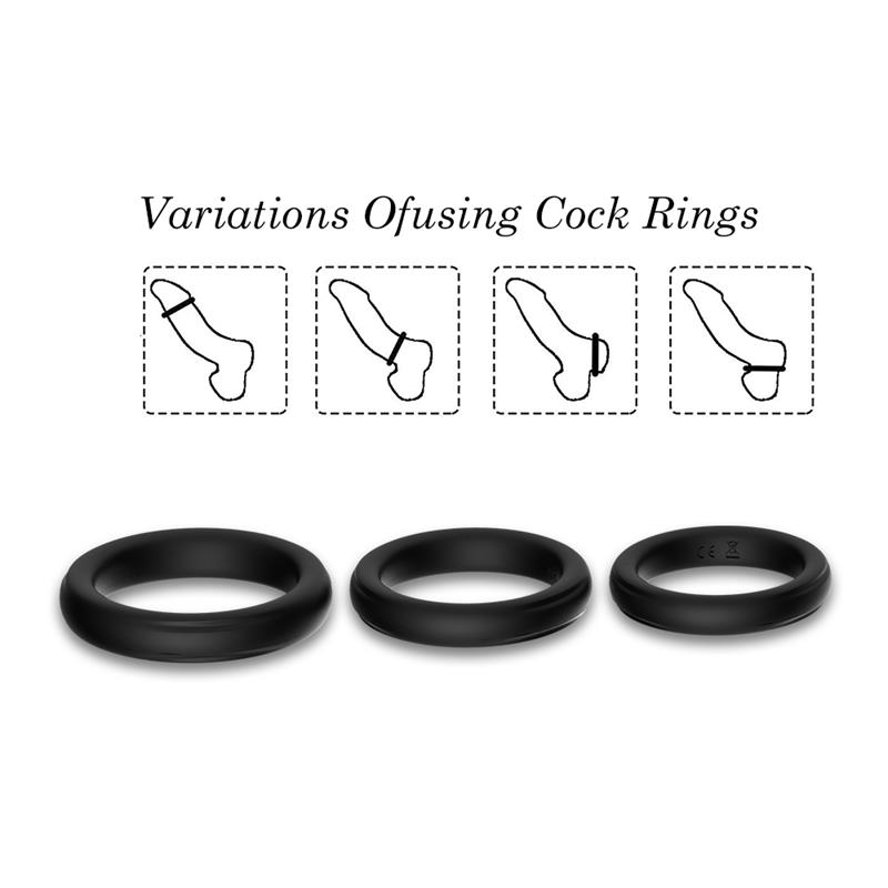 Set de 3 Anillos para el Pene - Imagen 9