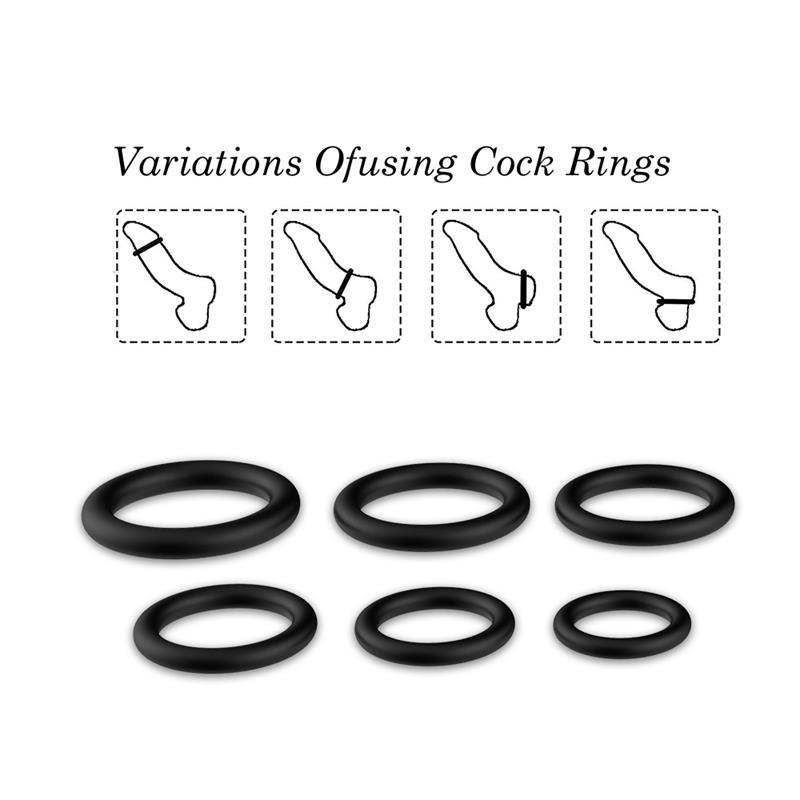 Set de 6 Anillos para el Pene - Imagen 8