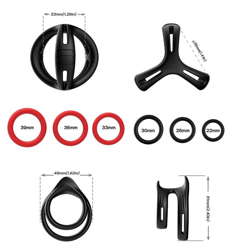 Set de Anillos para el Pene - Imagen 4