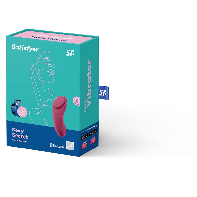 Sexy Secret Estimulador de Braguita con APP Wine Red - Imagen 7