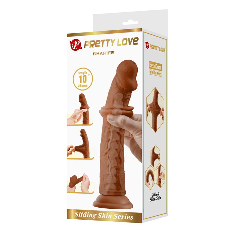 Sharife Dildo con Piel Deslizante-Retractil 25 cm - Imagen 9
