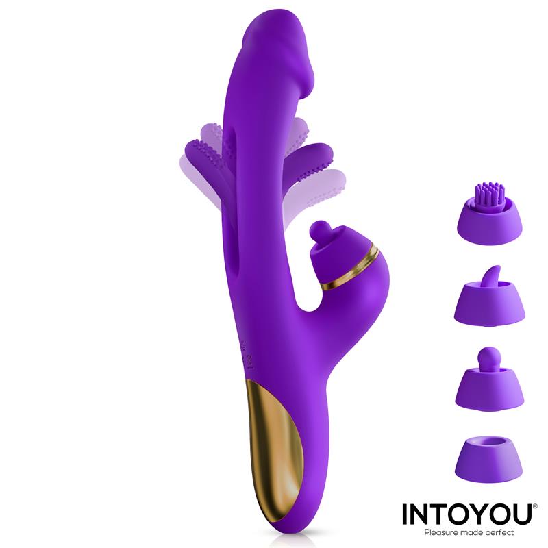 Siter 2.0 Vibrador con Lengua Flapping, Golpeteo y Cabezales Intercambiables - Imagen 4