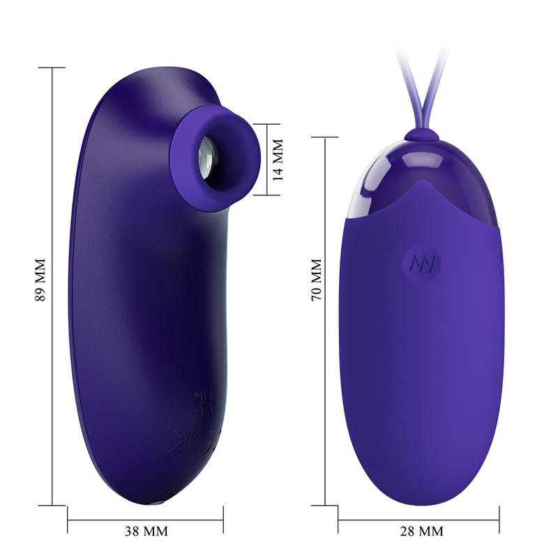 Succionador de Clítoris y Huevo Vibrador - Imagen 7