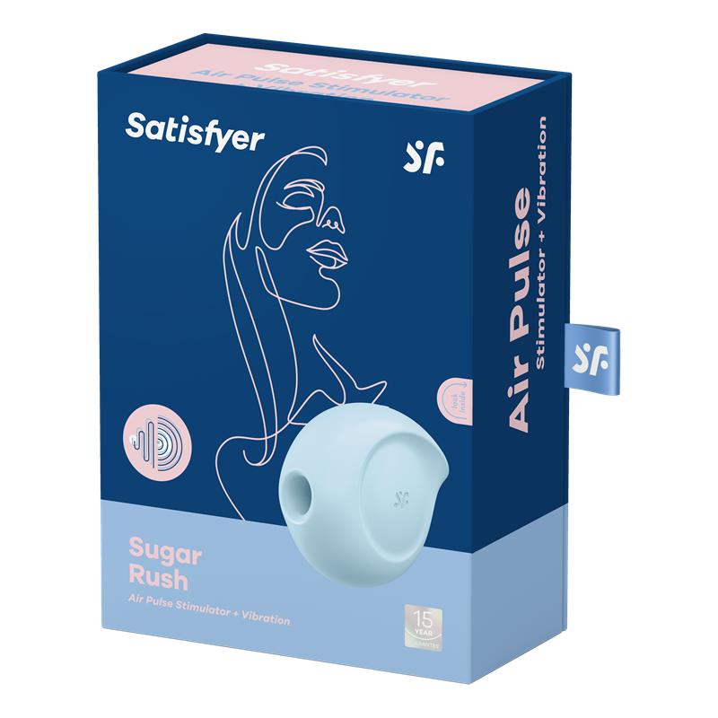 Sugar Rush Succionador de Clítoris y Vibración Azul - Imagen 7