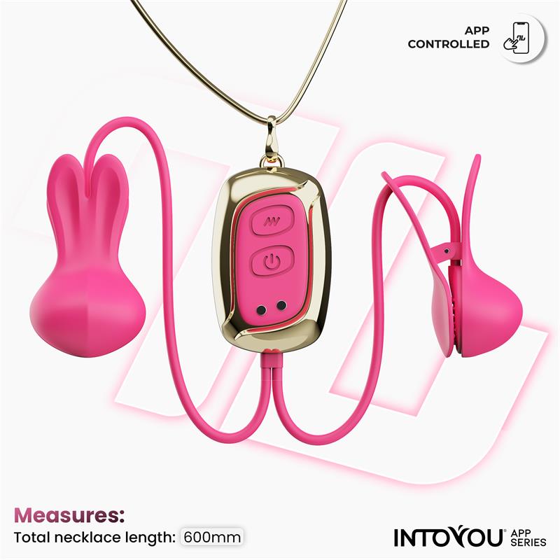 Tickly Pinzas para Pezones con Vibración, Control y Collar con APP - Imagen 3