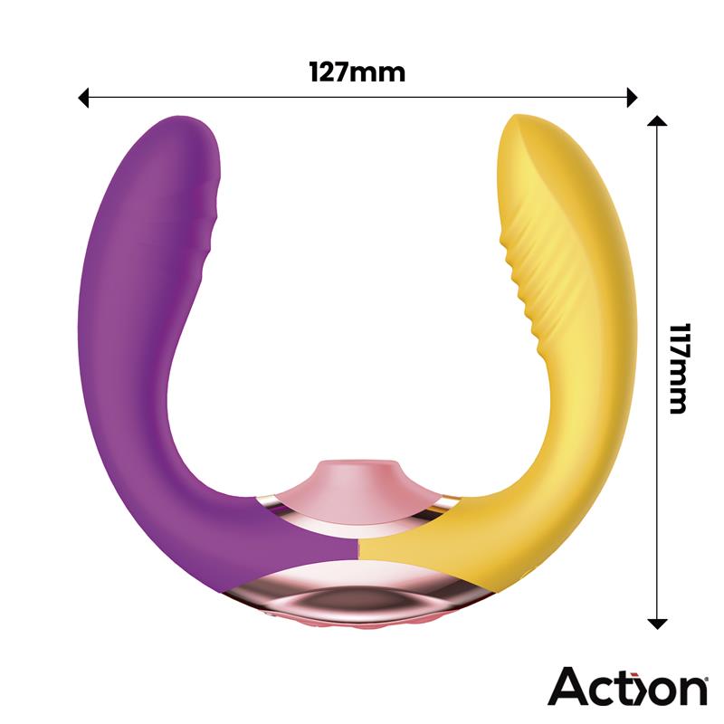 Two Lovers 3 in 1 Vibrador con Finger y Succión - Imagen 9