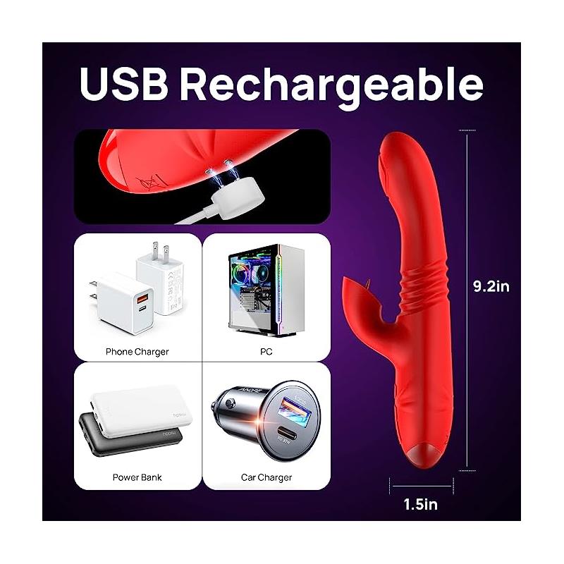 Velvet Vibrador con Thrusting y Pulsación - Imagen 16