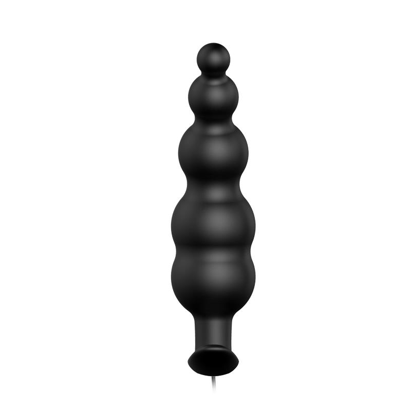 Vibrador Anal Burbujas Negro con Control Remo cl70 - Imagen 2