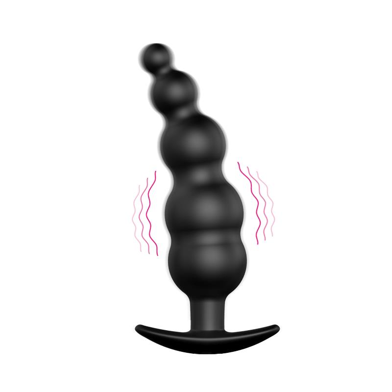 Vibrador Anal Burbujas Negro con Control Remo cl70 - Imagen 5