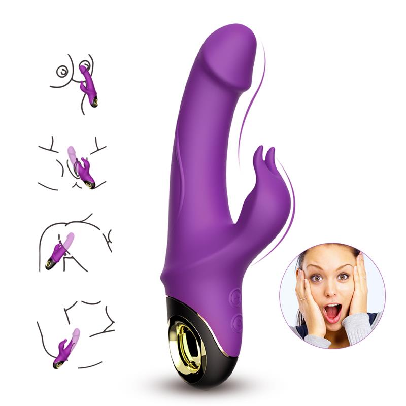 Vibrador con Rotación 360º Purpura - Imagen 5