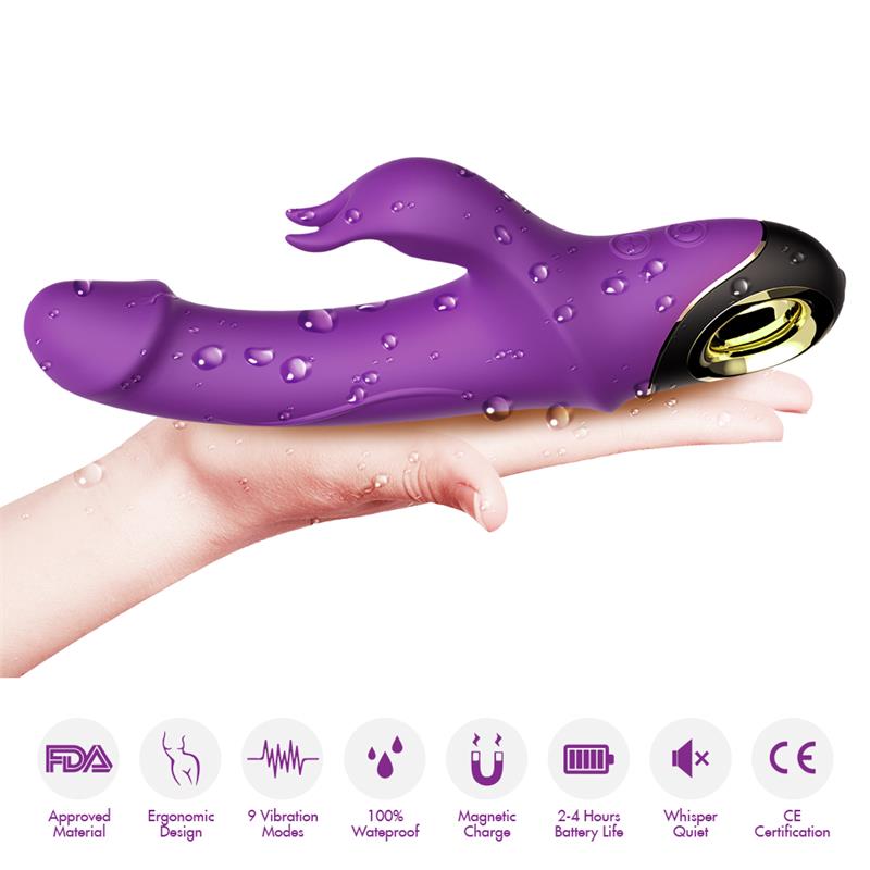 Vibrador con Rotación 360º Purpura - Imagen 10