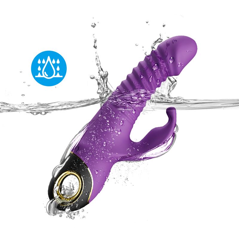 Vibrador con Thrusting y Oscilación 360º Purpura - Imagen 9