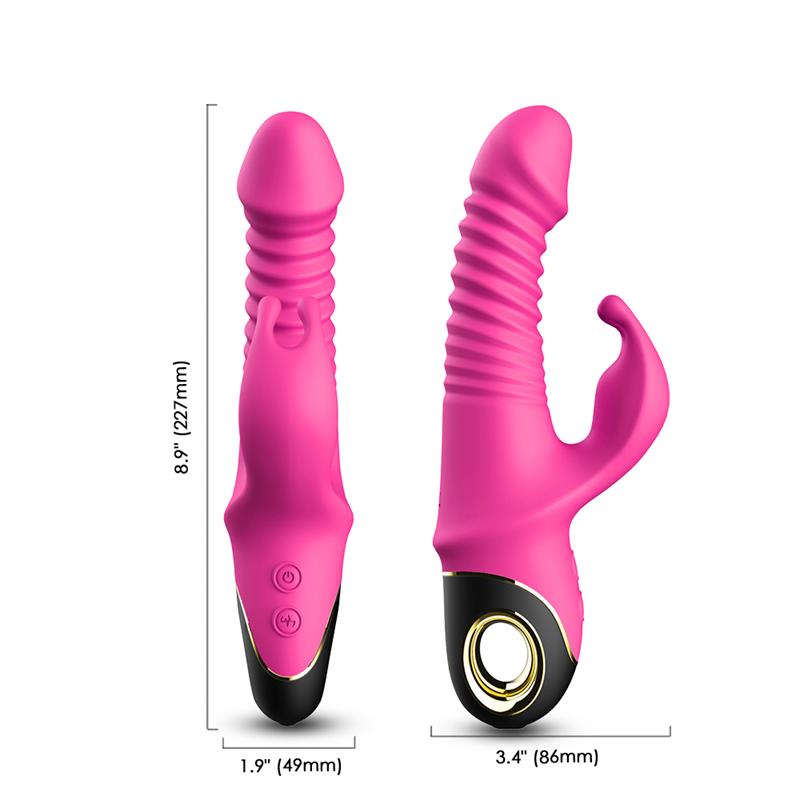 Vibrador con Thrusting y Oscilación 360º Rosa - Imagen 10