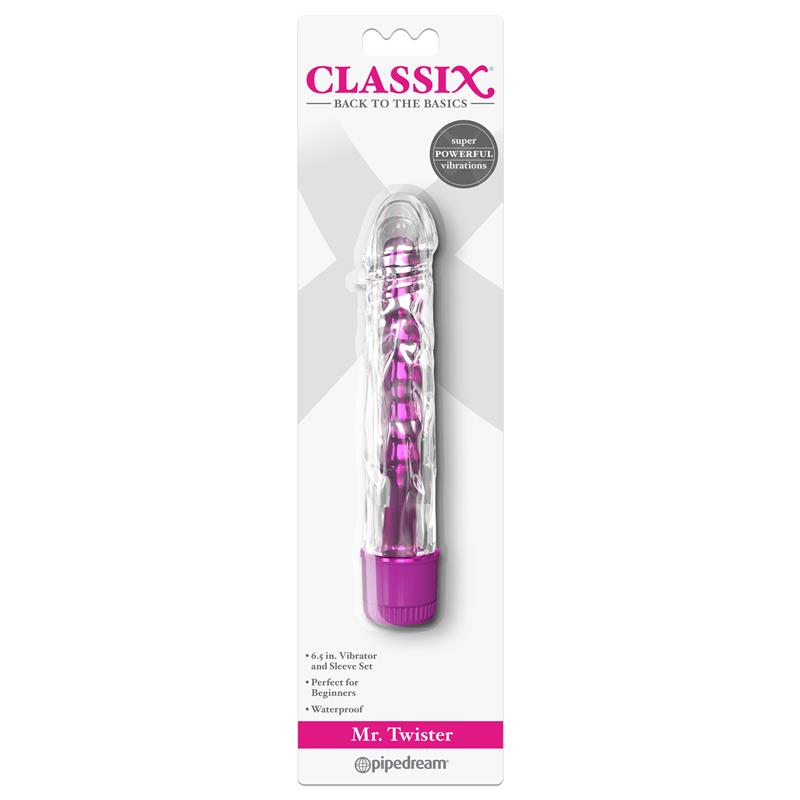 Vibrador Mr. Twister Rosa Metálico 17 cm - Imagen 2