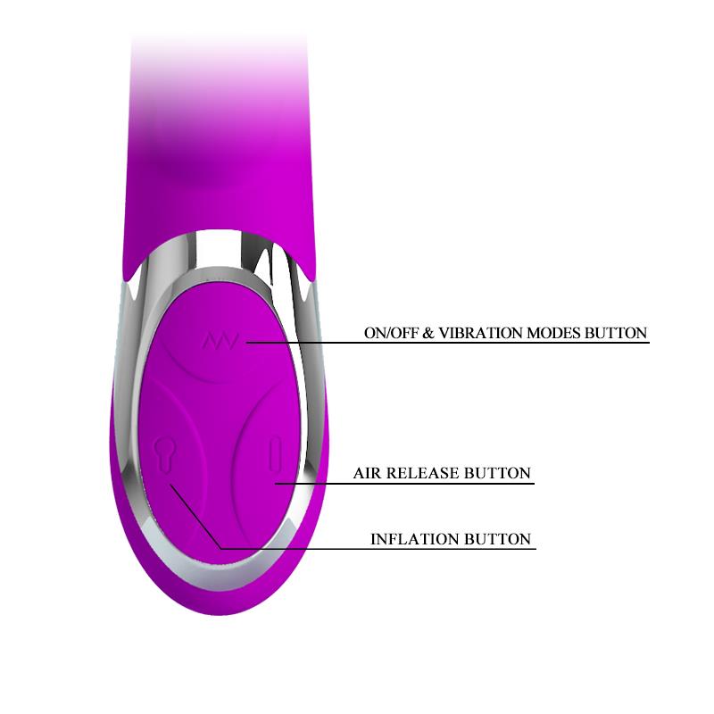 Vibrador Neil Funcion Inflable 23.7 cm - Imagen 7