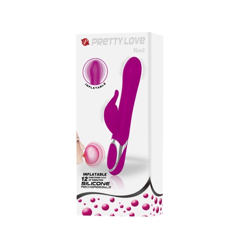 Vibrador Neil Funcion Inflable 23.7 cm - Imagen 9