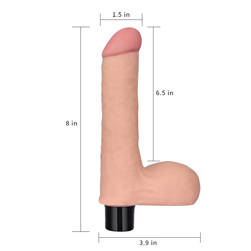 Vibrador Real Softee 8 Natural - Imagen 7