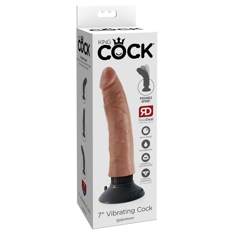 Vibrador Realista 7 Bronceado - Imagen 4